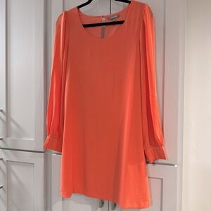 Tinker Road Peach Long Sleeve‎ Dress Small